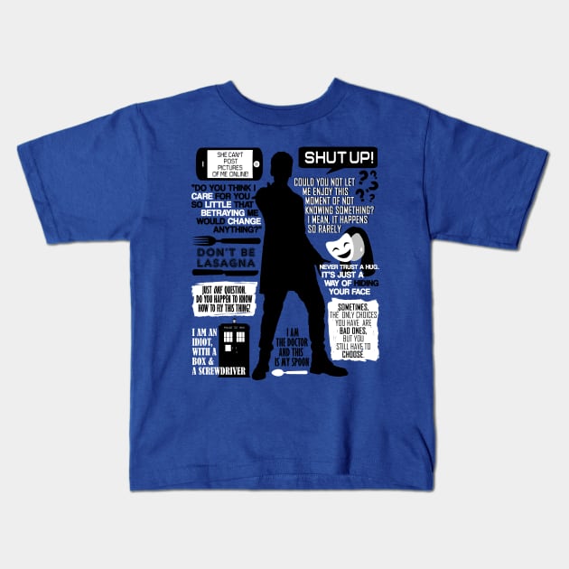 Doctor Who - 12th Doctor Quotes Kids T-Shirt by Fantality